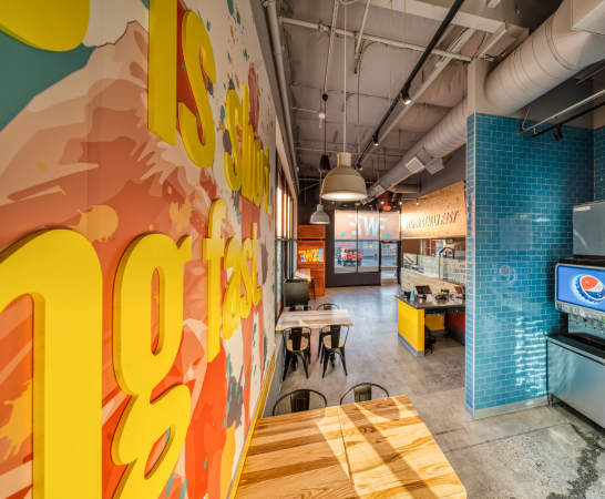 Wing Zone Restaurant Interior